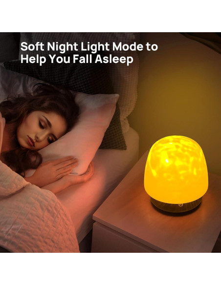 Proyector de Luz de Olas Oceánicas SHYVIAN 13x13 cm Bluetooth