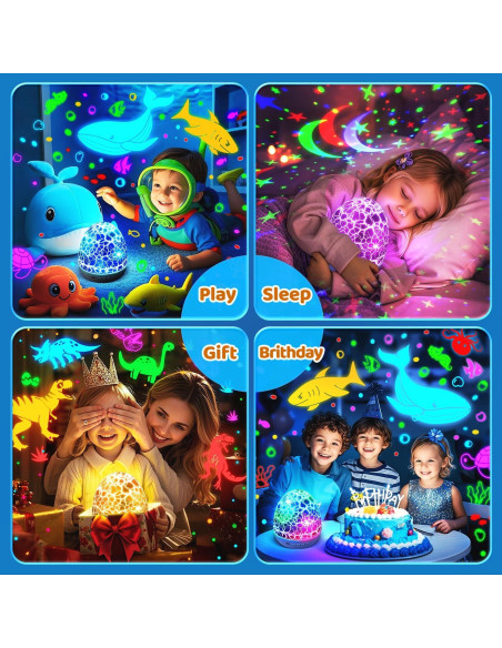 Proyector de Luz Nocturna TK WH-E03 con 15 Sonidos y 31 Colores