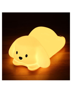 Luz Nocturna ZKLiLi Perro Kawaii 16 Colores Recargable