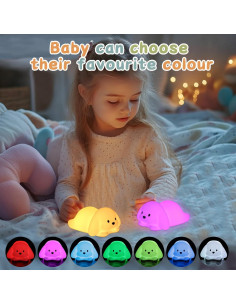 Luz Nocturna ZKLiLi Perro Kawaii 16 Colores Recargable 2