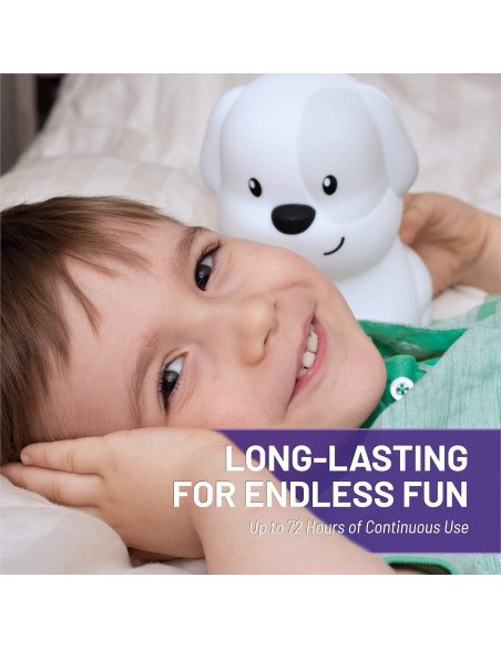 Luz Nocturna Infantil Lumipets Cachorro 9 Colores Control Remoto Luz Nocturna Infantil Lumipets Cachorro 9 Colores Control Remoto