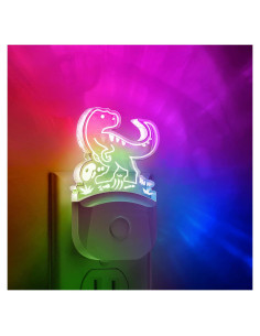 Luz Nocturna LED Dinosaurio Velociraptor LOHAS 0.5W RGB