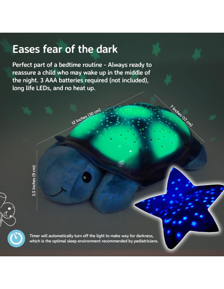 Proyector de Estrellas Cloud b Tortuga Azul 3 Colores 8 Constelaciones