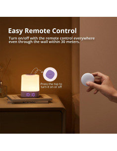 Luz Nocturna Lyridz para Bebés con Control Remoto y Reloj LED 2