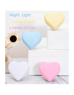 Luz Nocturna Corazón Etigood Rosa con Sensor Automático 2