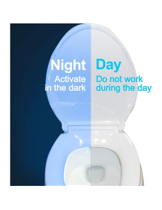 Luz Nocturna LED ZEZHOU para Inodoro 2 Paquete, 8 Colores 2