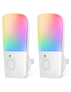 Luz Nocturna LED Enchufable LOHAS 0.5W RGB 2 Piezas