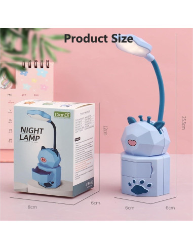 Lámpara de Escritorio LED Atigmdc Plegable USB Luz Nocturna
