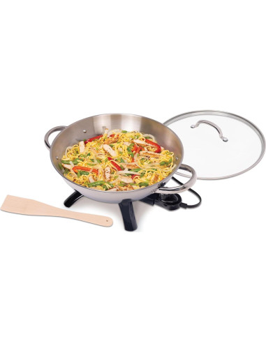 Wok Eléctrico Presto 05900 Acero Inoxidable 1500W 2,84L