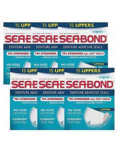 Sellos Adhesivos para Dentaduras Sea-Bond, Paquete de 90
