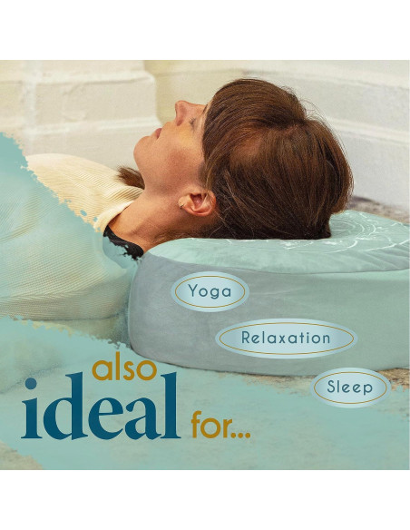Cojín de Meditación Florensi Azul - Almohada de Suelo Grande