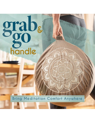 Cojín de Meditación Florensi Azul - Almohada de Suelo Grande