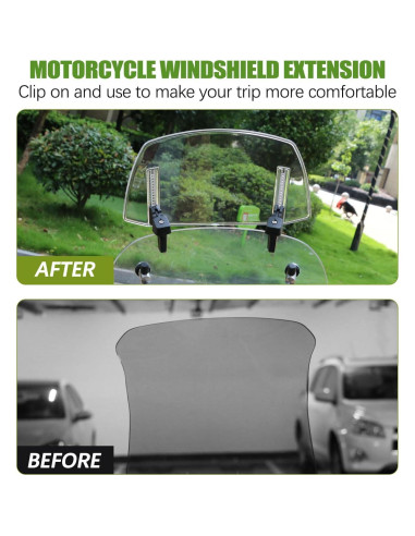 Extensión de Parabrisas Universal PACEWALKER para Motocicleta Azul