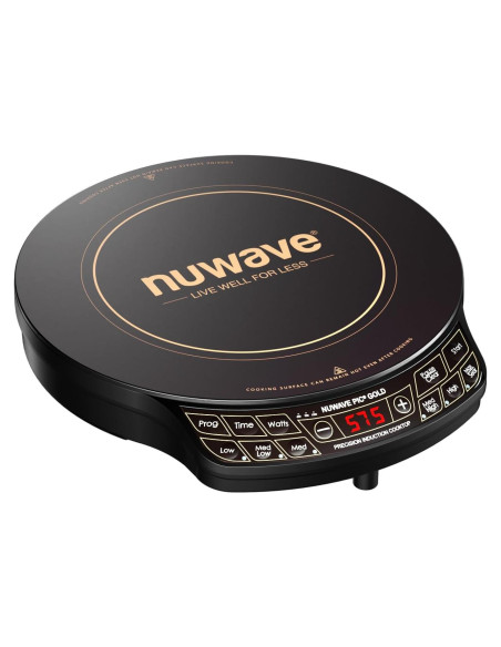 Cocina de Inducción Nuwave PIC Oro 30,48 cm Vidrio Cerámico