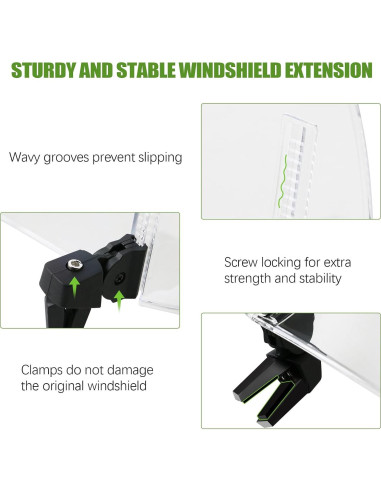 Extensión de Parabrisas Universal PACEWALKER para Motocicleta Azul