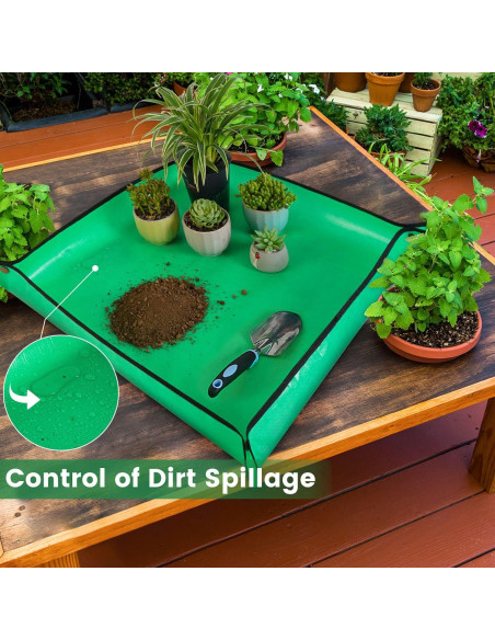 Alfombrilla de Replantado HNXTYAOB 68.5x68.5cm Impermeable 2 Pcs
