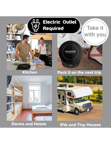 Cocina de Inducción Nuwave PIC Flex 1300W + Sartén 23cm