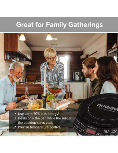 Cocina de Inducción Nuwave PIC Flex 1300W + Sartén 23cm