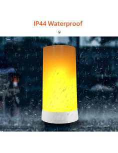 Lámpara LED Efecto Llama LOVUMMOR con Control Remoto y Temporizador 2