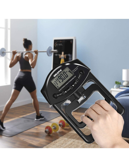 Dinamómetro Digital de Fuerza de Agarre GRIPX 90Kg Automático
