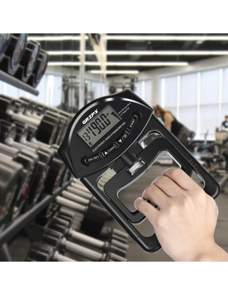 Dinamómetro Digital de Fuerza de Agarre GRIPX 90Kg Automático