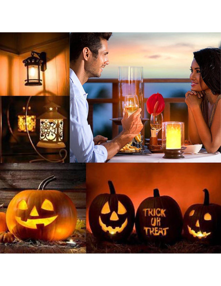 Lámpara LED Efecto Llama LOVUMMOR con Control Remoto y Temporizador Lámpara LED Efecto Llama LOVUMMOR con Control Remoto y Temporizador