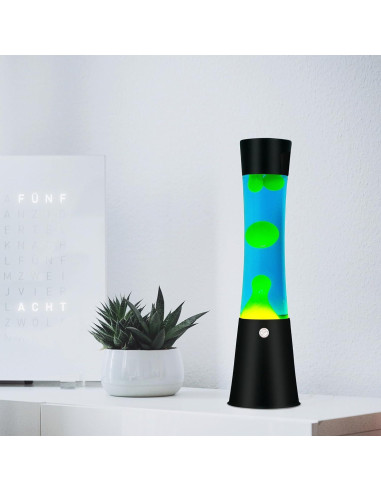 Lámpara de Movimiento Líquido Vanful 40 cm Azul Amarillo