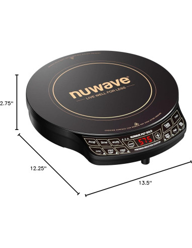 Cocina de Inducción Nuwave PIC Oro 30,48 cm Vidrio Cerámico