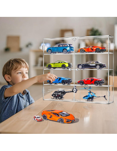 Vitrina Acrílica para Coches a Escala 1:24 HEKORE - Sin Ensamblaje