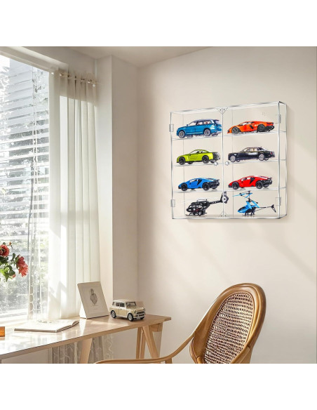 Vitrina Acrílica para Coches a Escala 1:24 HEKORE - Sin Ensamblaje