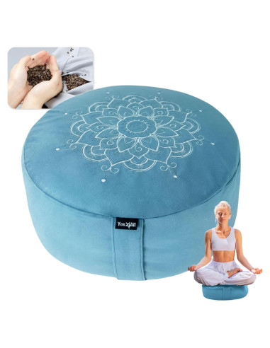 Cojín de Meditación Yes4All Zafu de Trigo Sarraceno 14 cm
