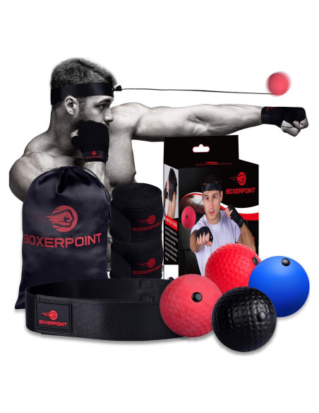 Bola de Reflexión para Boxeo Boxerpoint - Kit Completo Niños