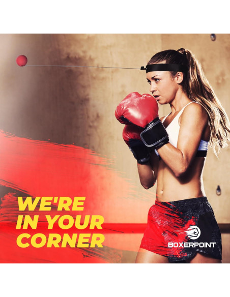 Bola de Reflexión para Boxeo Boxerpoint - Kit Completo Niños