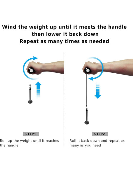 Rodillo de Muñeca y Antebrazo KYLINFIT - Fortalecedor de Fuerza