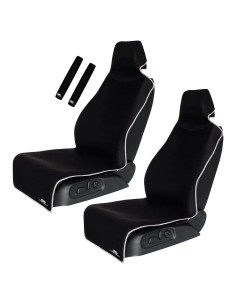 Funda de Asiento de Coche Gorla 2 Pack Negro Impermeable