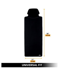 Funda de Asiento de Coche Gorla 2 Pack Negro Impermeable 2