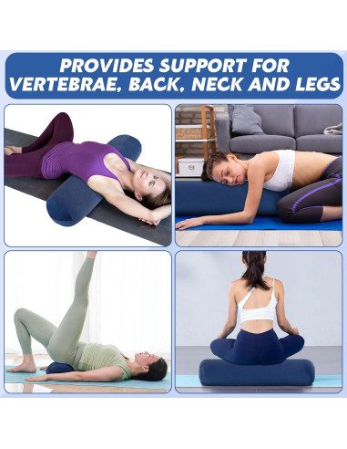 Almohada de Yoga Redonda MABOZOO 70x20cm Lavable