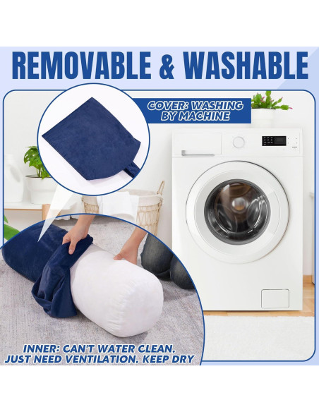 Almohada de Yoga Redonda MABOZOO 70x20cm Lavable