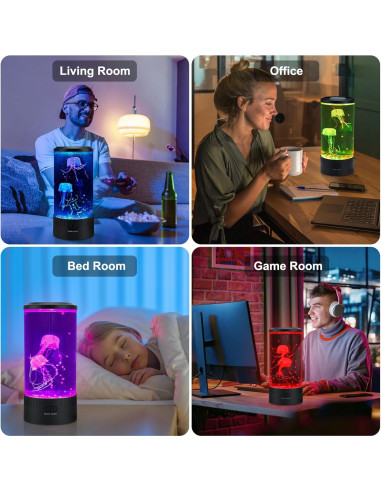 Lámpara LED de Medusa TOUBIK 13.06 cm x 29 cm con Control Remoto