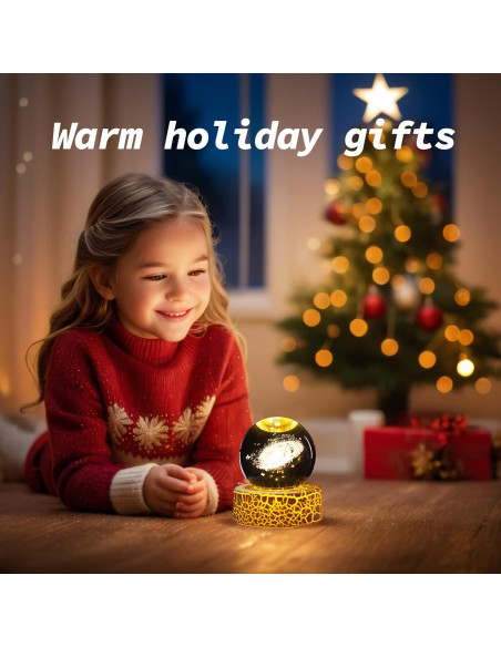 Luz Nocturna 3D Nebulosa Galáctica PETMIMIXD 6 cm LED