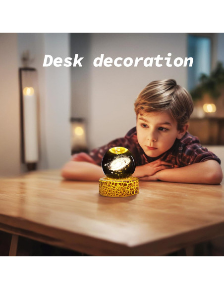 Luz Nocturna 3D Nebulosa Galáctica PETMIMIXD 6 cm LED