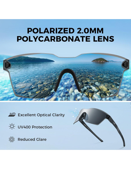 Gafas de sol polarizadas KastKing Tarkio, lentes PC 2.0mm UV400