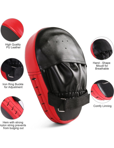 Conjunto de Guantes de Boxeo y Almohadilla Odoland 2 en 1