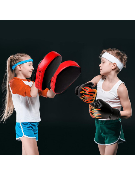 Conjunto de Guantes de Boxeo y Almohadilla Odoland 2 en 1