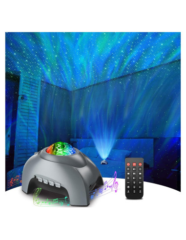 Proyector Galáctico Rossetta 4 en 1 con Ruido Blanco y Bluetooth
