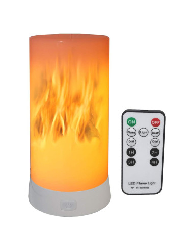 Linterna LED Efecto Llama QLEE Recargable USB 4 Modos IP44