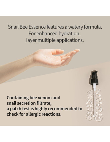 Esencia Benton de Caracol 100ml con Niacinamida y Veneno de Abeja