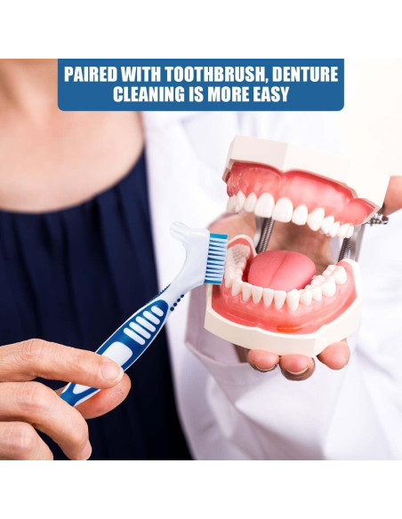 Caja de Baño para Dentaduras KISEER Negra con Cepillo y Cesta