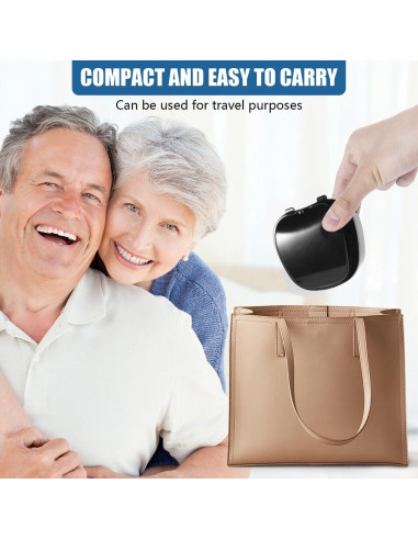 Caja de Baño para Dentaduras KISEER Negra con Cepillo y Cesta