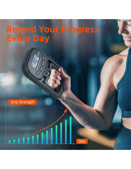 Dinamómetro de Mano Inaepeak 180kg Electrónico Recargable